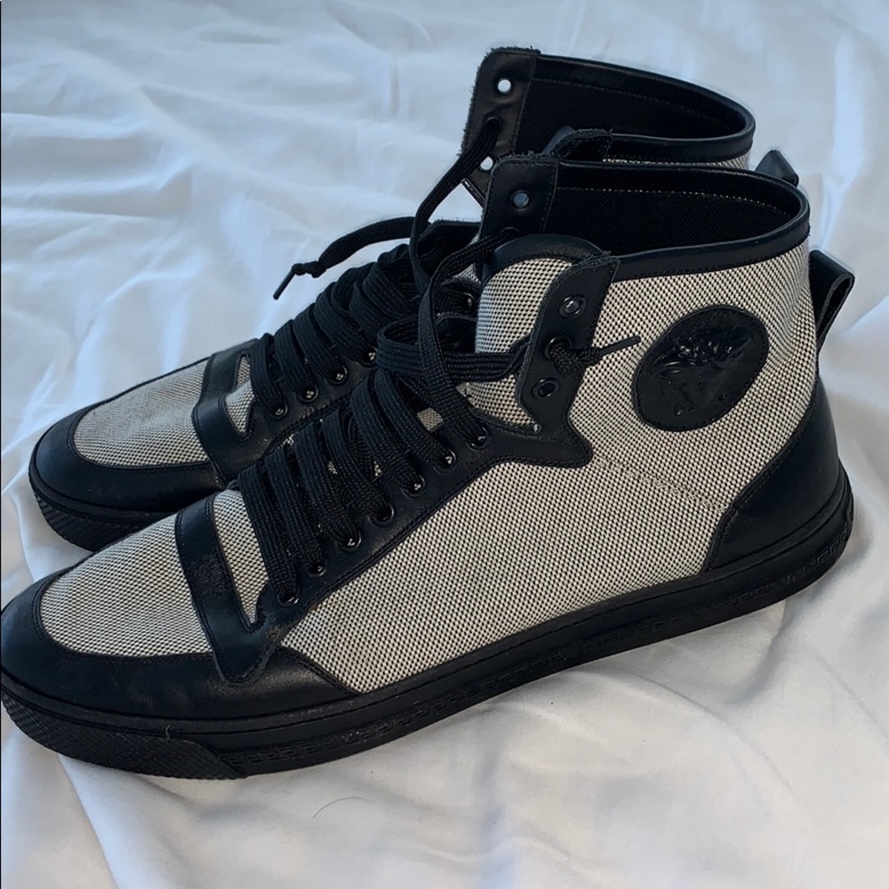 Barely worn 100% authentic Versace high tops